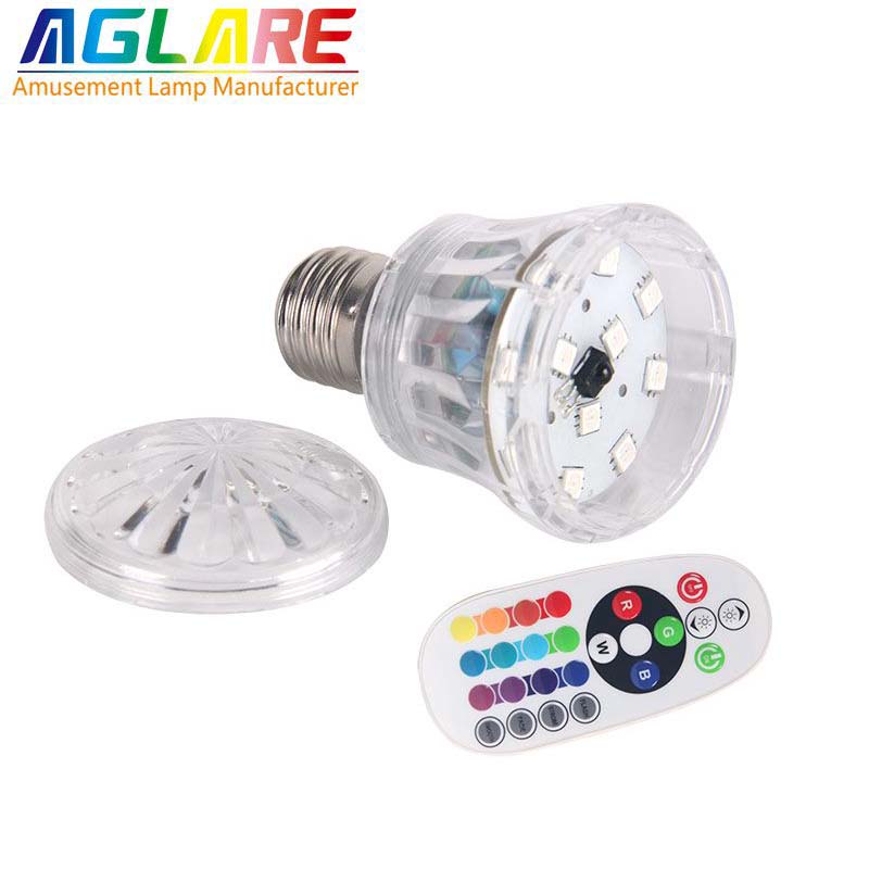 RGB color AC100-240V E27 Led bulb Lamp light with IR remote controller